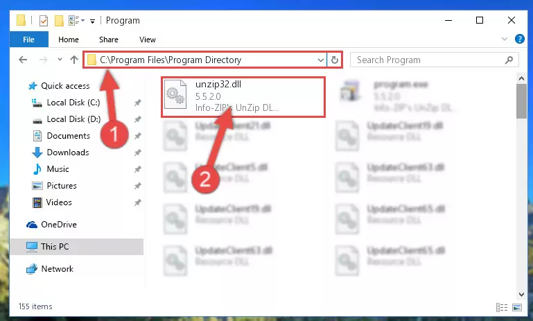 Uninstalling the broken registry of the Unzip32.dll file from the Windows Registry Editor (for 64 Bit)