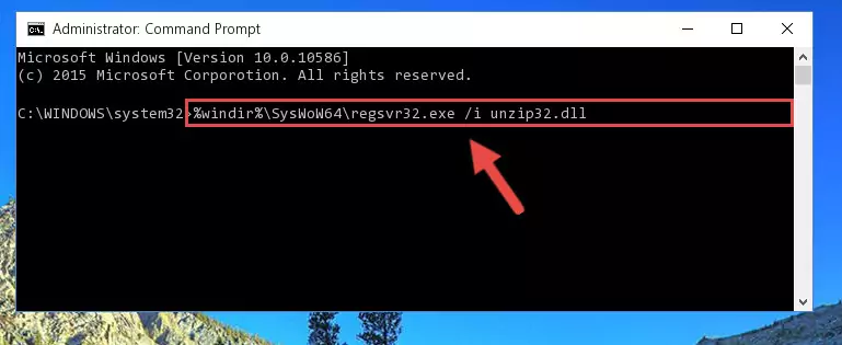 Deleting the damaged registry of the Unzip32.dll