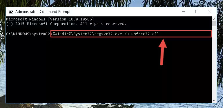 Making a clean registry for the Upfrcc32.dll file in Regedit (Windows Registry Editor)