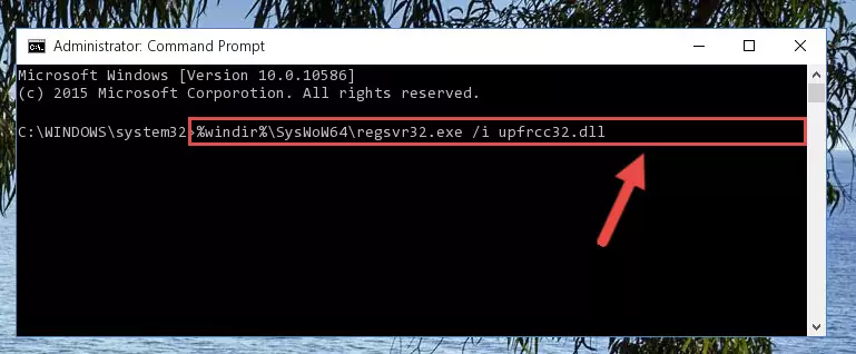 Uninstalling the Upfrcc32.dll file's broken registry from the Registry Editor (for 64 Bit)