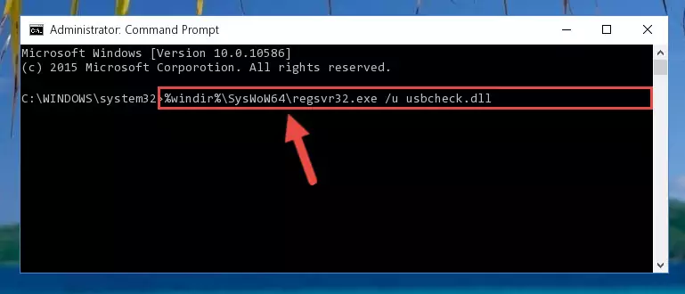 Creating a new registry for the Usbcheck.dll file