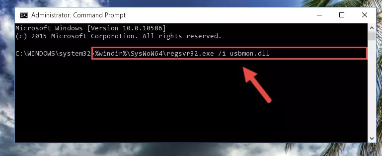 Uninstalling the Usbmon.dll library's broken registry from the Registry Editor (for 64 Bit)