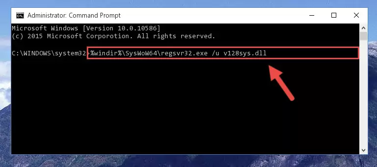 Making a clean registry for the V128sys.dll library in Regedit (Windows Registry Editor)