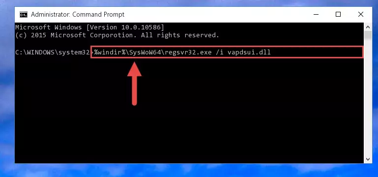 Uninstalling the Vapdsui.dll library's problematic registry from Regedit (for 64 Bit)