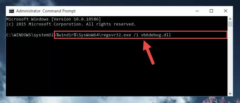Uninstalling the broken registry of the Vb6debug.dll library from the Windows Registry Editor (for 64 Bit)