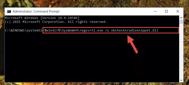 Creating a clean registry for the Vbchecknradiosnippet.dll library (for 64 Bit)