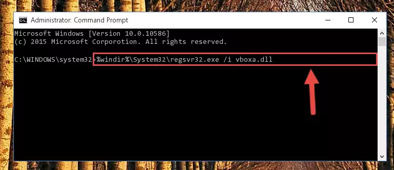 Deleting the damaged registry of the Vboxa.dll