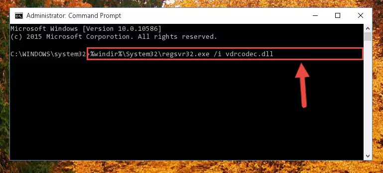 Creating a clean and good registry for the Vdrcodec.dll file (64 Bit için)