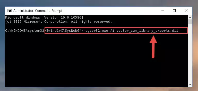 Uninstalling the Vector_can_library_exports.dll library's broken registry from the Registry Editor (for 64 Bit)