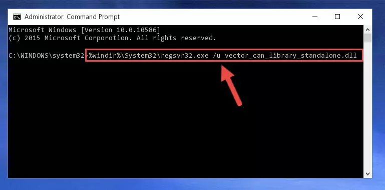 Extracting the Vector_can_library_standalone.dll library from the .zip file