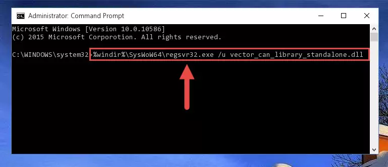 Creating a new registry for the Vector_can_library_standalone.dll library in the Windows Registry Editor