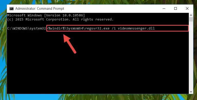 Uninstalling the Videomessenger.dll file's problematic registry from Regedit (for 64 Bit)