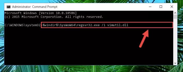 Uninstalling the Vimutil.dll file's broken registry from the Registry Editor (for 64 Bit)