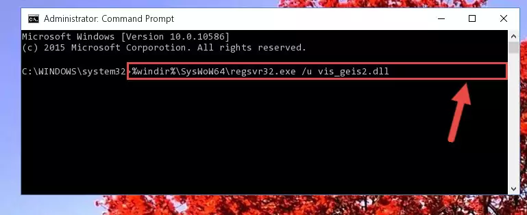 Creating a clean registry for the Vis_geis2.dll file (for 64 Bit)