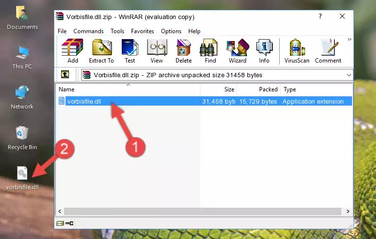 Copying the Vorbisfile.dll file into the software's file folder