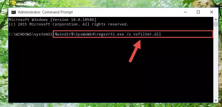 Creating a clean registry for the Vsfilter.dll file (for 64 Bit)
