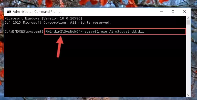 Uninstalling the broken registry of the W3ddual_dd.dll file from the Windows Registry Editor (for 64 Bit)