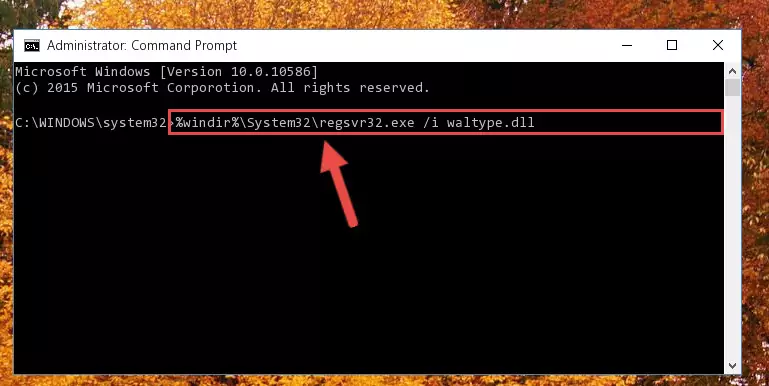 Creating a clean registry for the Waltype.dll file (for 64 Bit)