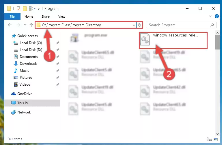 Uninstalling the Window_resources_release.dll library's broken registry from the Registry Editor (for 64 Bit)