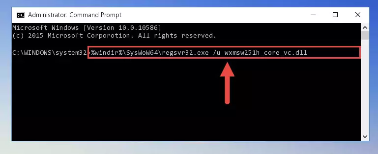 Creating a clean registry for the Wxmsw251h_core_vc.dll library (for 64 Bit)