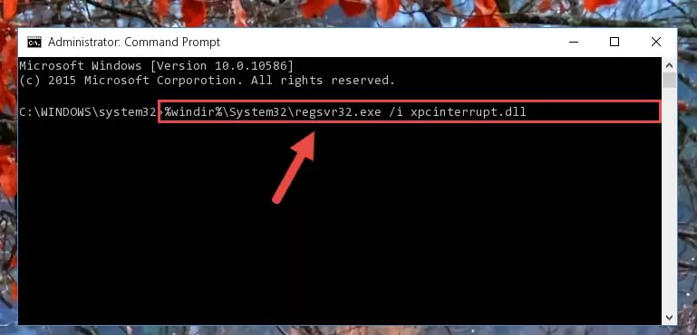 Cleaning the problematic registry of the Xpcinterrupt.dll library from the Windows Registry Editor