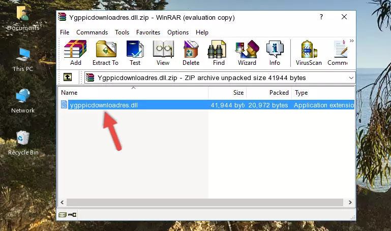 Copying the Ygppicdownloadres.dll library into the installation directory of the program.