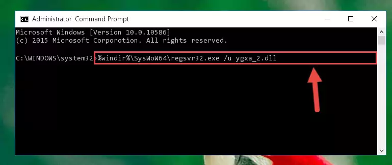 Creating a new registry for the Ygxa_2.dll file in the Windows Registry Editor
