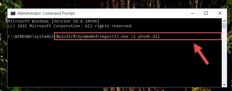 Deleting the damaged registry of the Yhook.dll