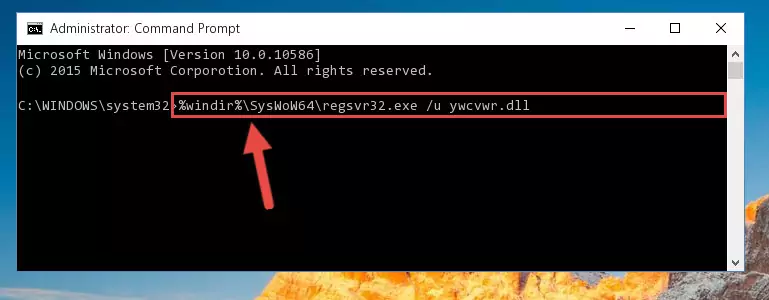 Creating a new registry for the Ywcvwr.dll file