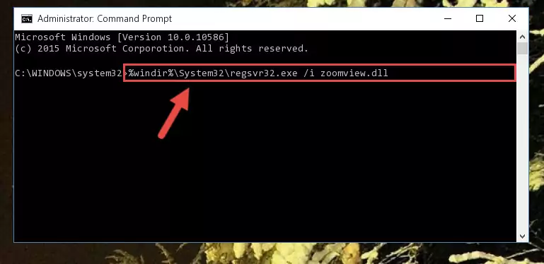Uninstalling the Zoomview.dll file from the system registry