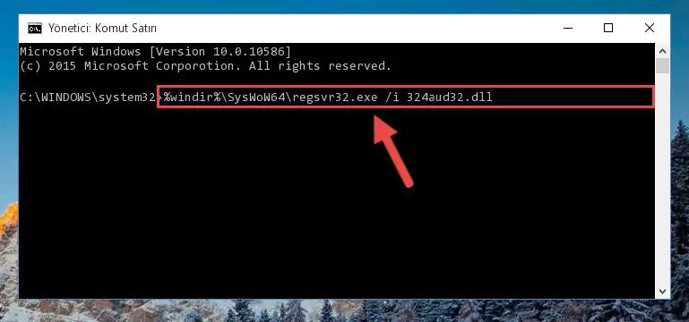 324aud32.dll dosyasının bozuk kaydını Windows Kayıt Defterinden kaldırma (64 Bit için)