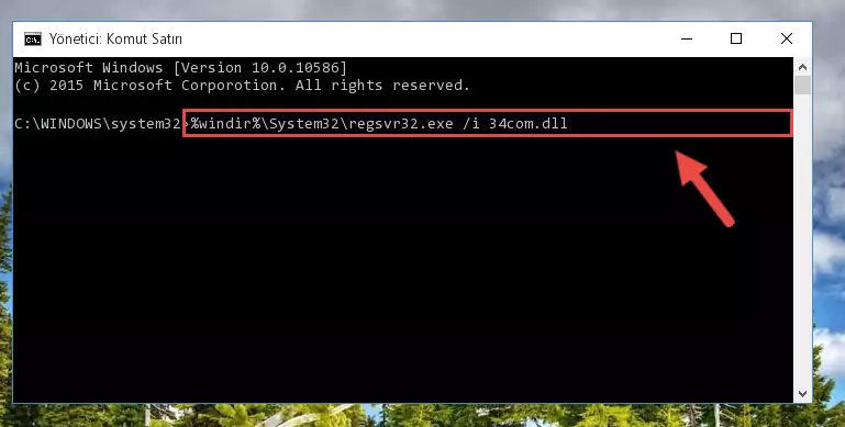 34com.dll kütüphanesinin Windows Kayıt Defteri üzerindeki sorunlu kaydını temizleme