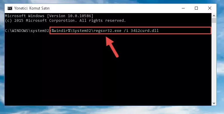 34i2curd.dll kütüphanesinin Windows Kayıt Defteri üzerindeki sorunlu kaydını temizleme