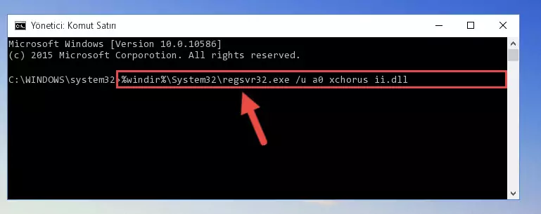 A0 xchorus ii.dll dosyasını sisteme tekrar kaydetme