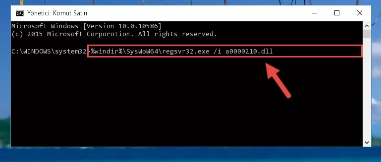 A0000210.dll kütüphanesinin Windows Kayıt Defterindeki sorunlu kaydını silme