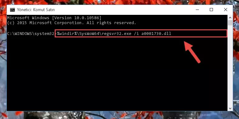 A0001730.dll dosyasının sorunlu kaydını Regedit'den kaldırma (64 Bit için)