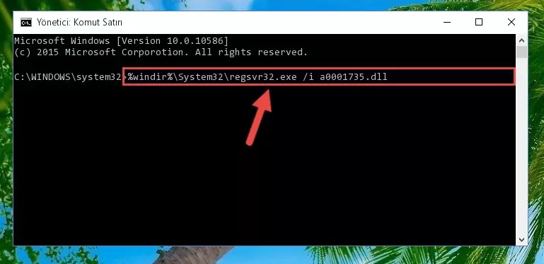 A0001735.dll kütüphanesinin Windows Kayıt Defterindeki sorunlu kaydını silme