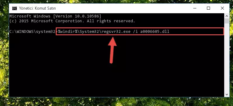 A0006605.dll dosyasının Windows Kayıt Defteri üzerindeki sorunlu kaydını temizleme