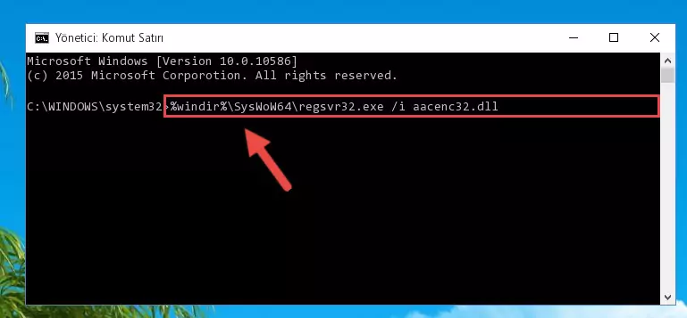 Aacenc32.dll dosyasının bozuk kaydını Windows Kayıt Defterinden kaldırma (64 Bit için)