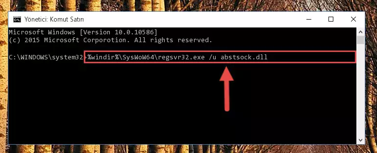 Abstsock.dll kütüphanesi için Regedit (Windows Kayıt Defteri) üzerinde temiz kayıt oluşturma