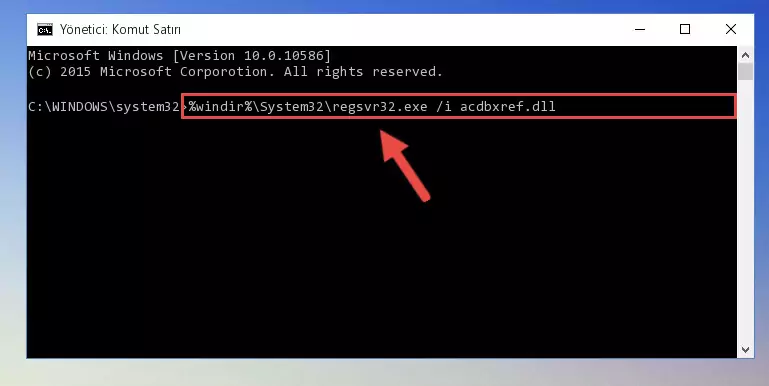 Acdbxref.dll dosyasının Windows Kayıt Defteri üzerindeki sorunlu kaydını temizleme