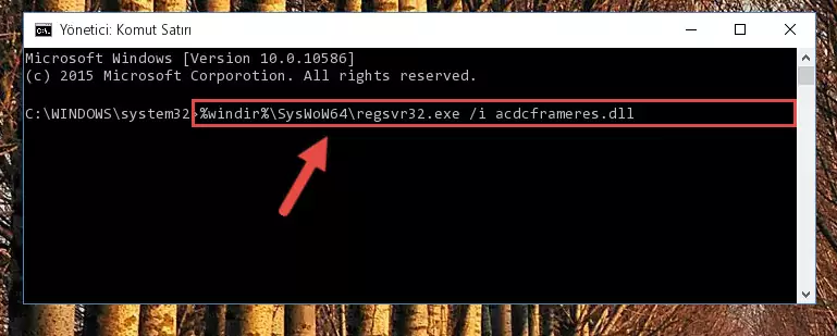 Acdcframeres.dll kütüphanesinin sorunlu kaydını Regedit'den kaldırma (64 Bit için)