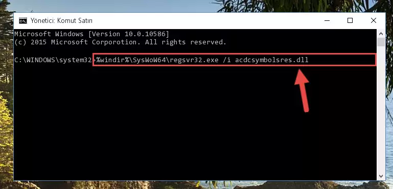 Acdcsymbolsres.dll dosyasının bozuk kaydını Kayıt Defterinden kaldırma (64 Bit için)