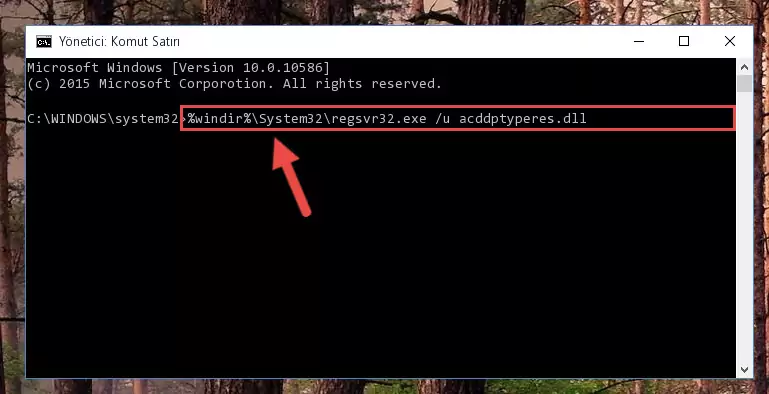 Acddptyperes.dll kütüphanesini dışarı çıkarma