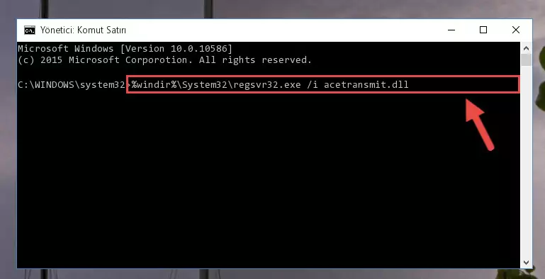 Acetransmit.dll dosyasının Windows Kayıt Defteri üzerindeki sorunlu kaydını temizleme