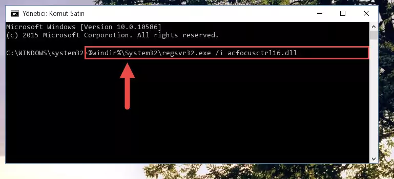 Acfocusctrl16.dll kütüphanesinin Windows Kayıt Defterindeki sorunlu kaydını silme