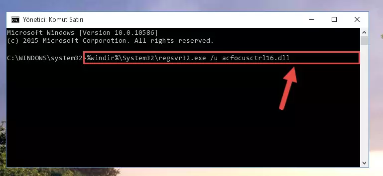 Acfocusctrl16.dll kütüphanesi için Regedit (Windows Kayıt Defteri) üzerinde temiz kayıt oluşturma