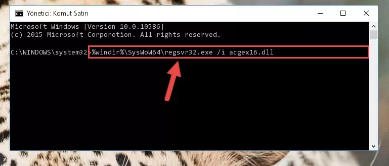 Acgex16.dll dosyasının sorunlu kaydını Regedit'den kaldırma (64 Bit için)