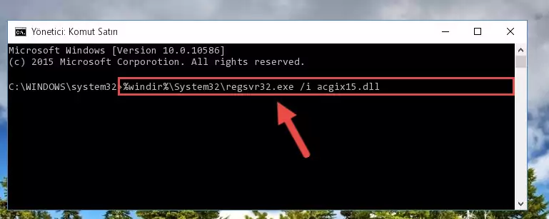 Acgix15.dll kütüphanesinin Windows Kayıt Defterindeki sorunlu kaydını silme