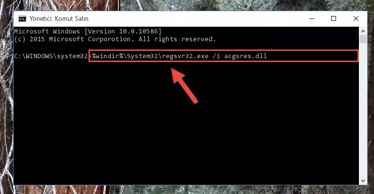 Acgsres.dll dosyasının Windows Kayıt Defterindeki sorunlu kaydını silme